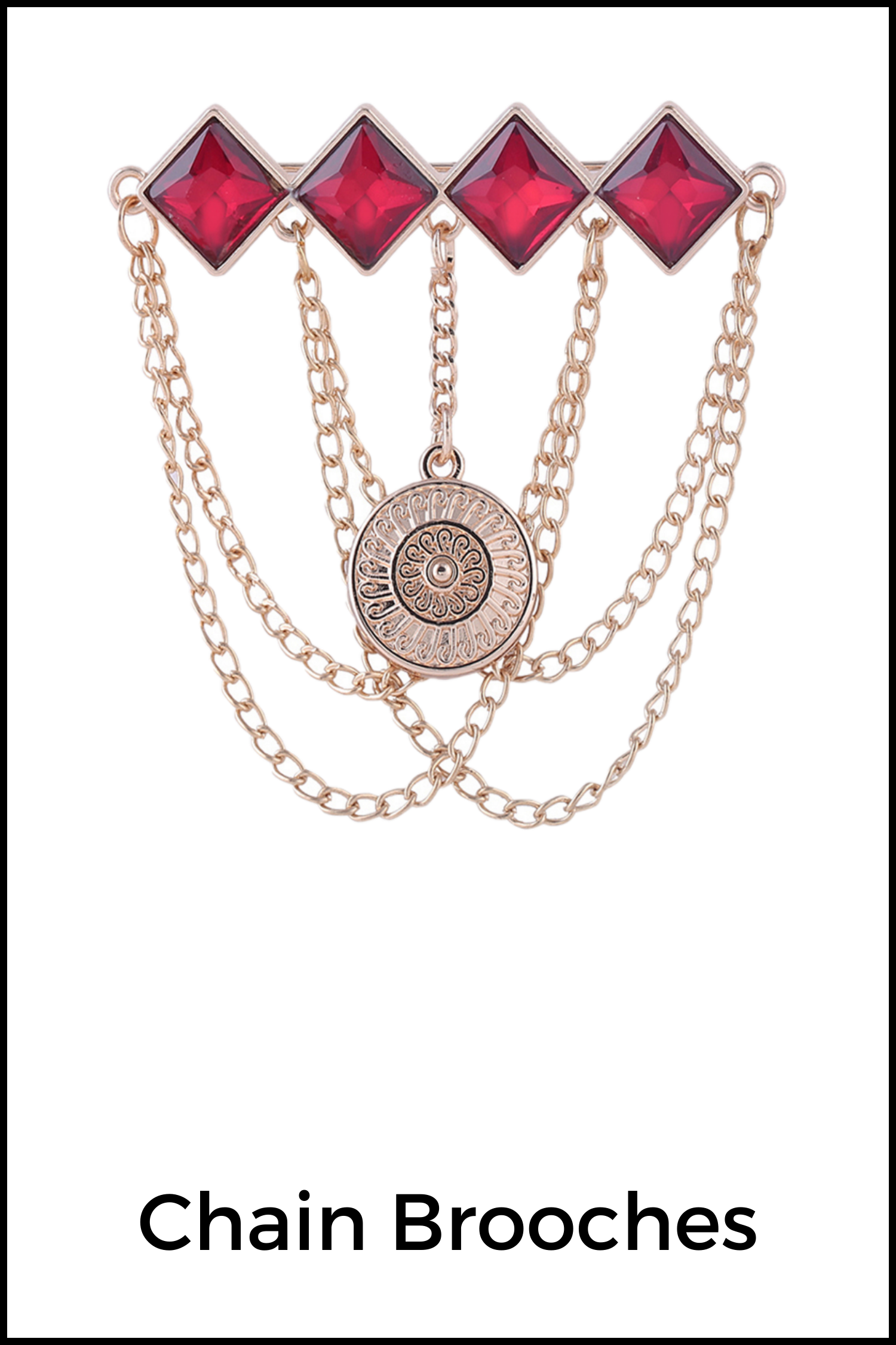 Checkout Chain Brooches for Sherwani Blazers Online JHONEA ACCESSORIES
