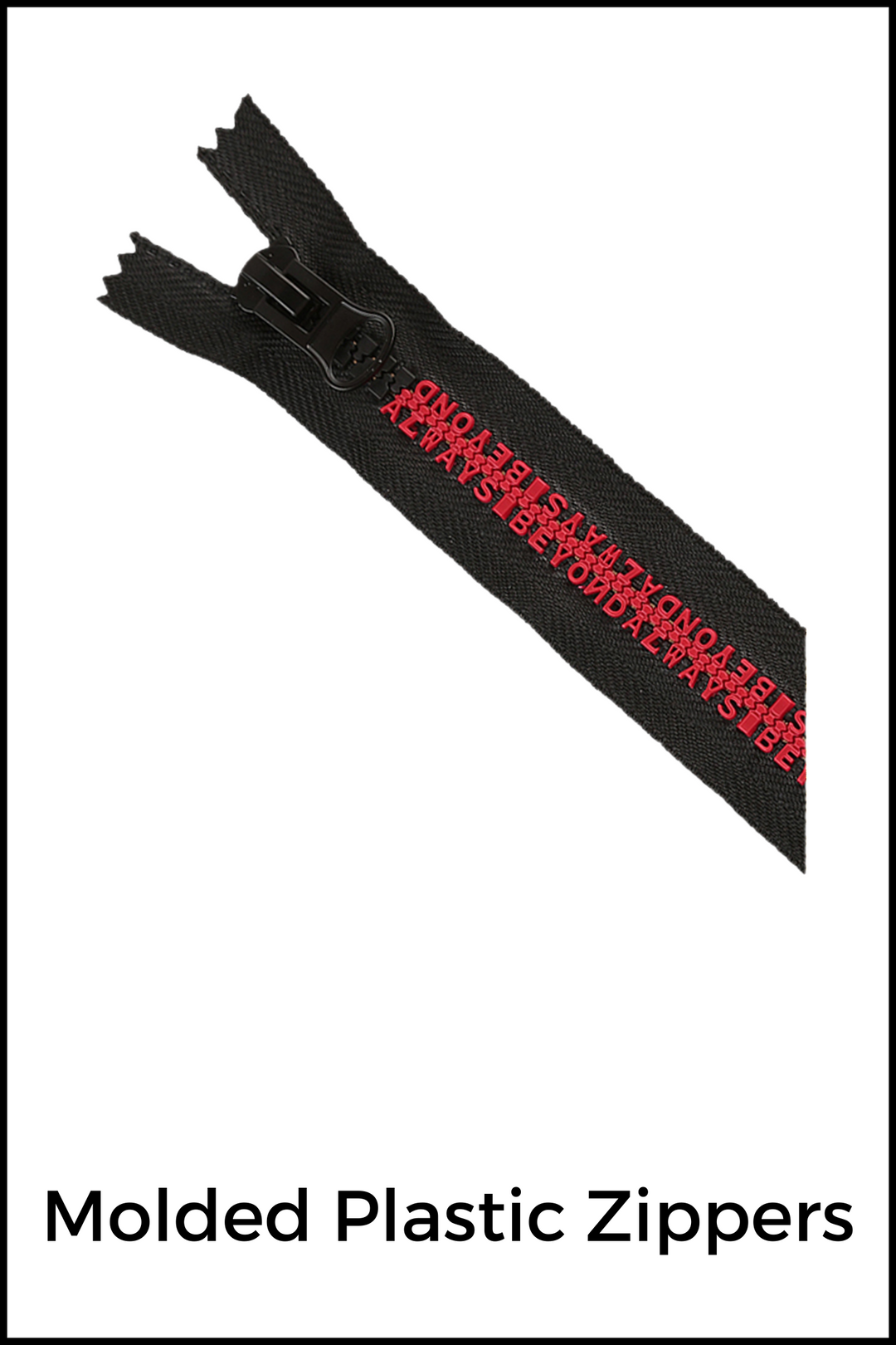 Molded Plastic Zippers
