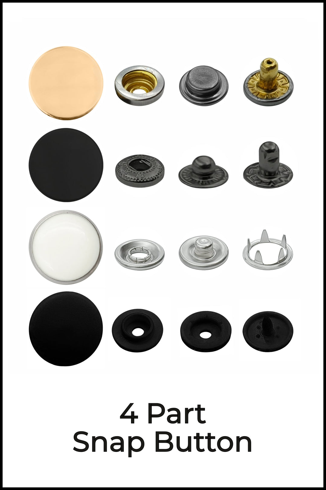 4 Part Snap Buttons