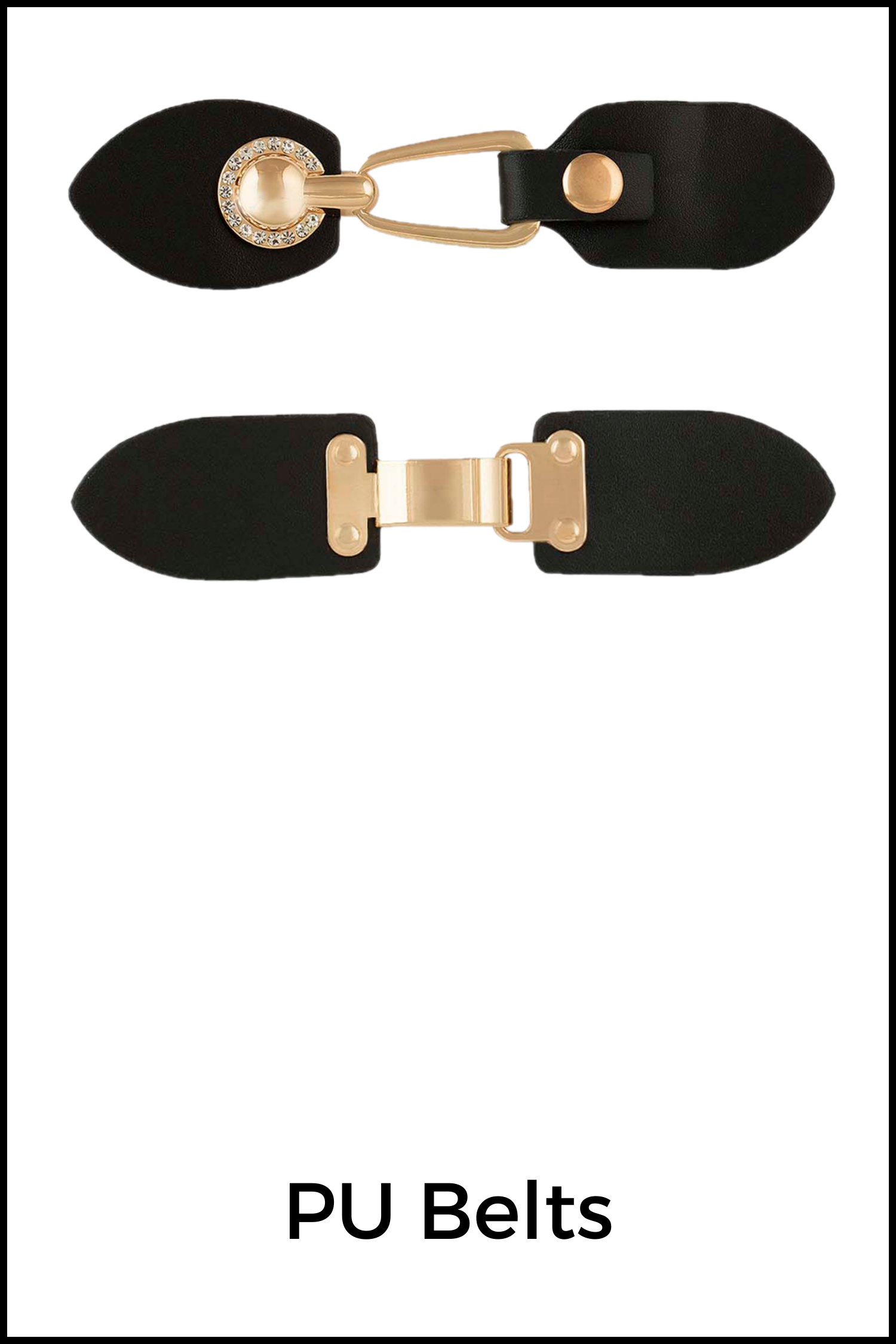 Designer PU belts for clothing