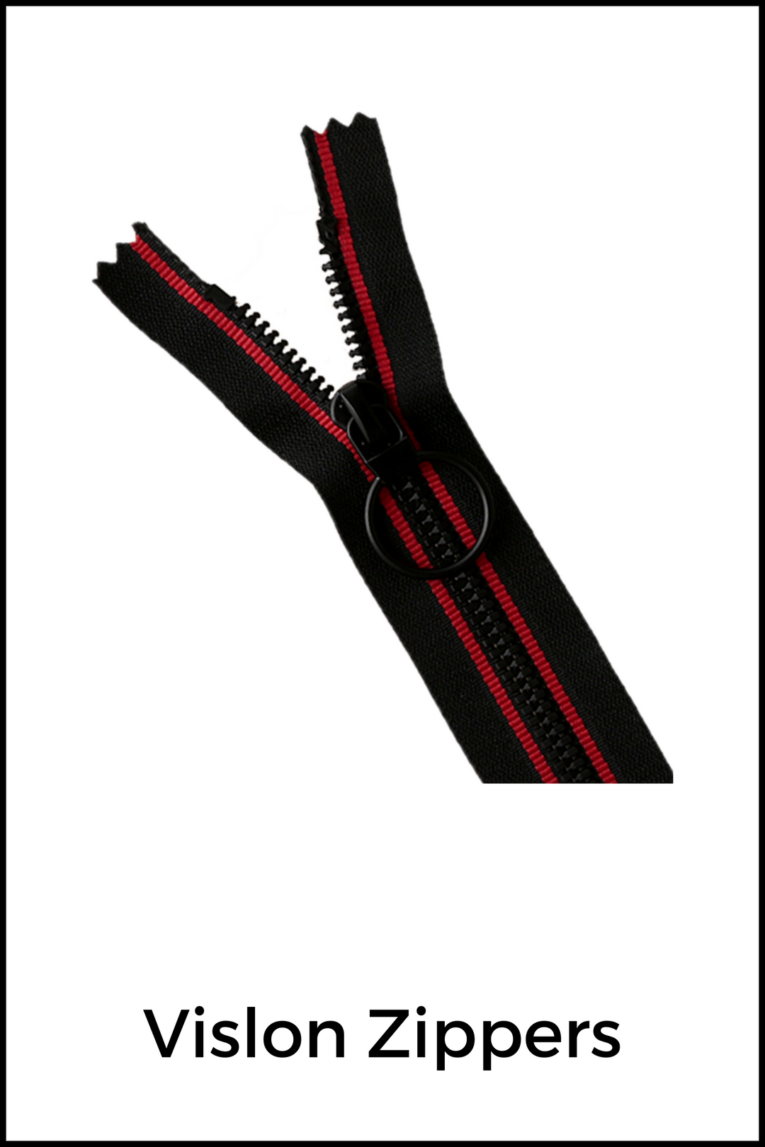 Classic Black Vislon Zipper Runner no 5 Open-End YKK Zipper for Jacket