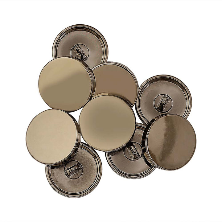 Premium Smooth Shiny Tea Gold Surface Shirt/Coat Classic Loop Metal Buttons