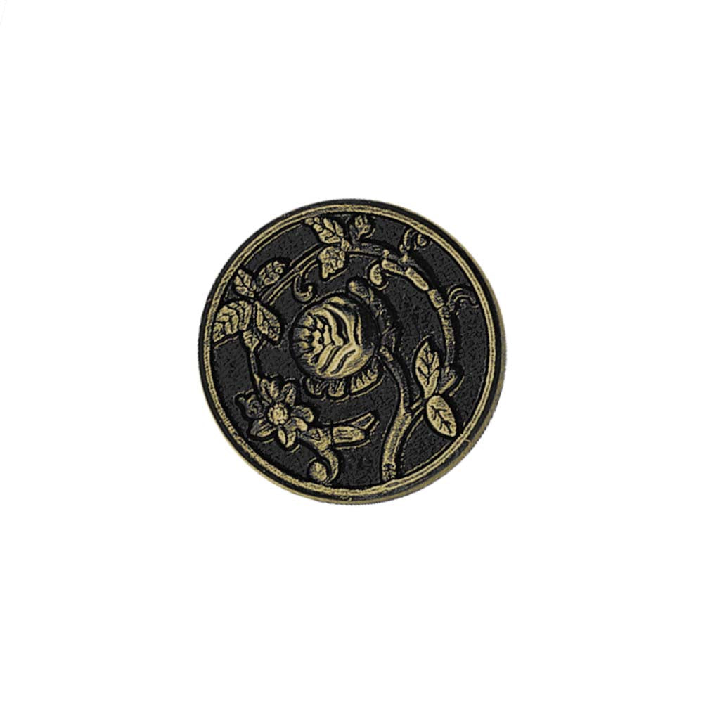 Vintage Antique Foral Desgin Round Coat Metal Buttons