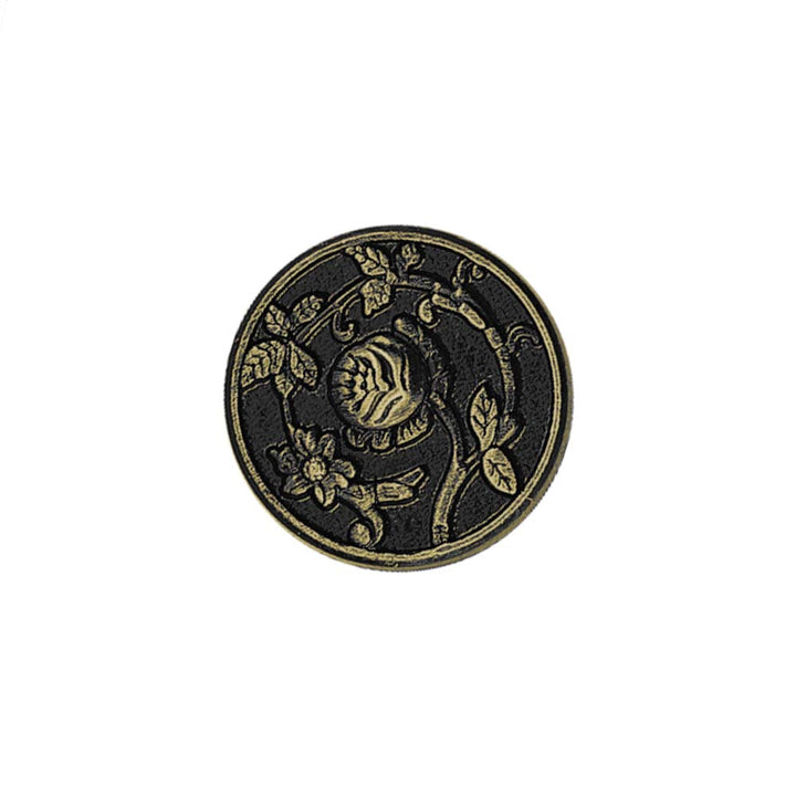 Vintage Antique Foral Desgin Round Coat Metal Buttons