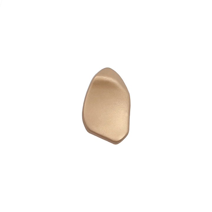 Decorative Uneven Shape Matte Finish Metal Loop Buttons