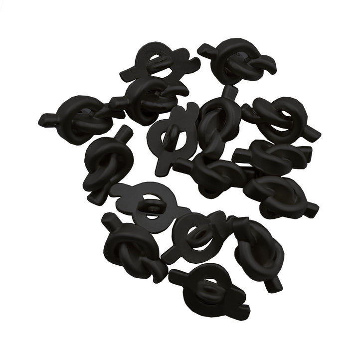Unqiue Knot Design Matte Finish Metal Loop Buttons