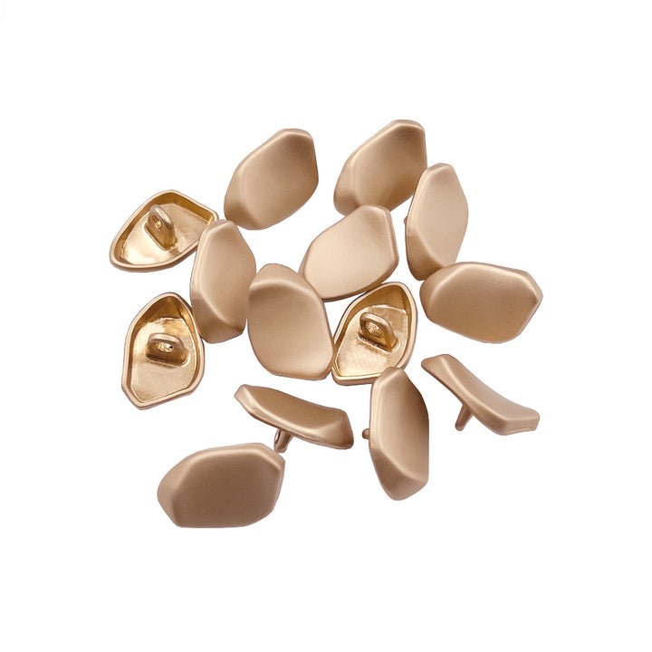 Decorative Uneven Shape Metal Loop Buttons For Shirt/Kurta