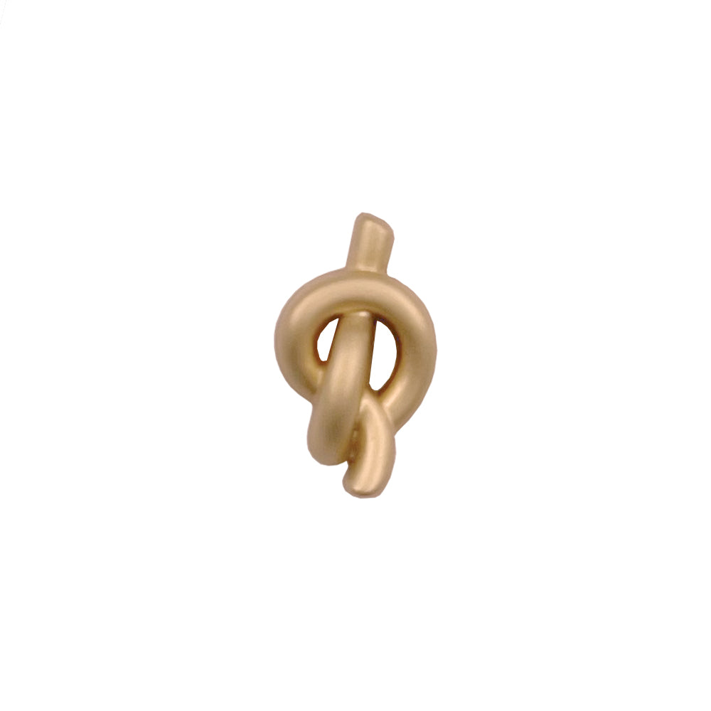 Unqiue Knot Design Matte Finish Metal Loop Buttons