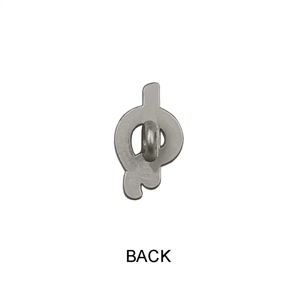 Unqiue Knot Design Matte Finish Metal Loop Buttons