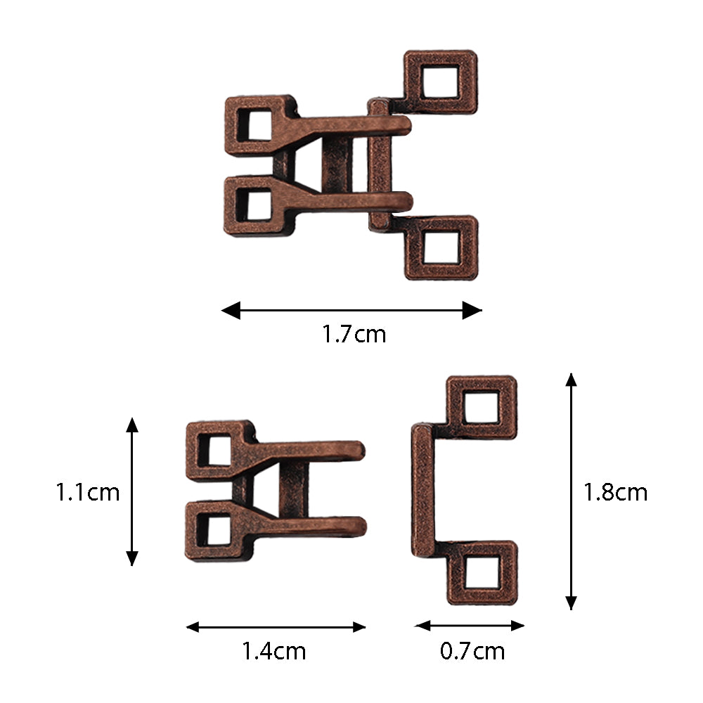 Decorative Sewing Dress Hook and Eye Metal Fastener Closures