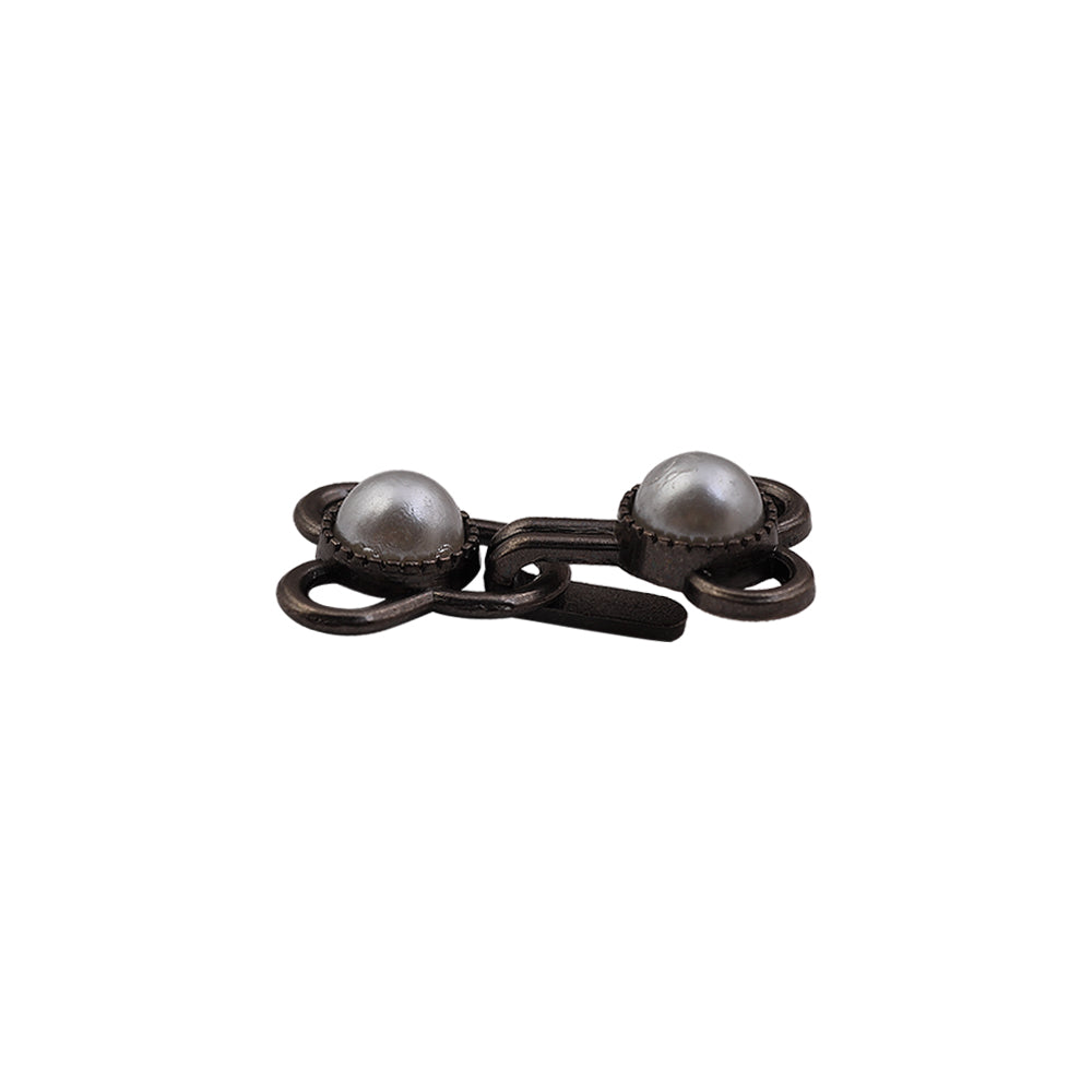Decorative Pearl Hook & Eye Sewing Fasteners for Clothing