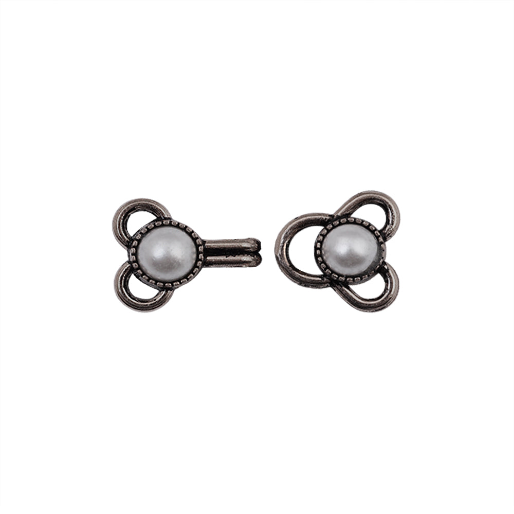 Decorative Pearl Hook & Eye Sewing Fasteners for Clothing