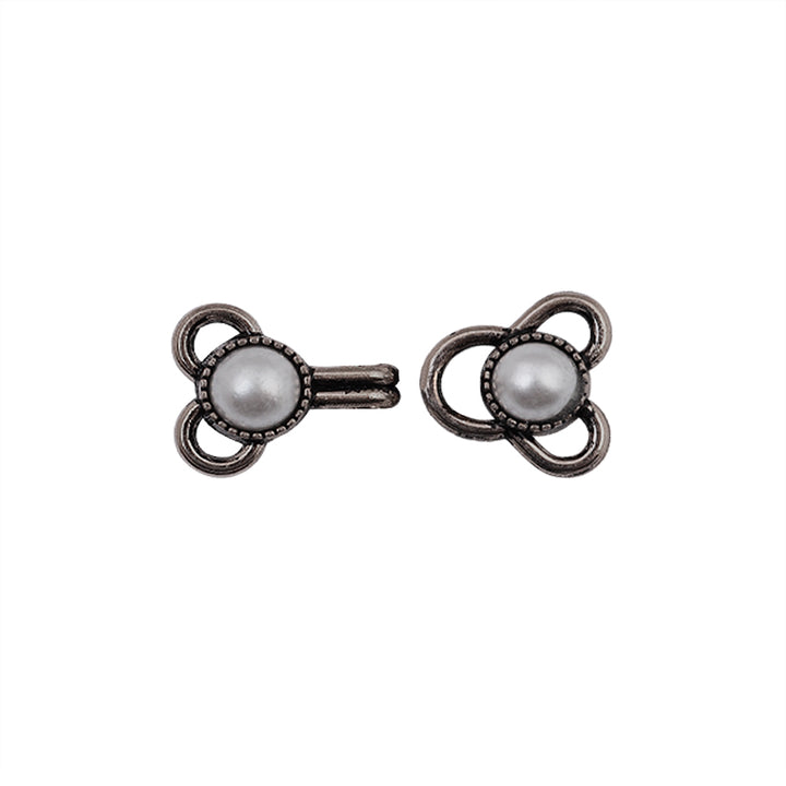 Decorative Pearl Hook & Eye Sewing Fasteners for Clothing
