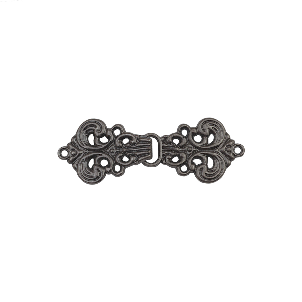 Antique Silver Beautiful Filigree Design Metal Clasp Closure for Dresses