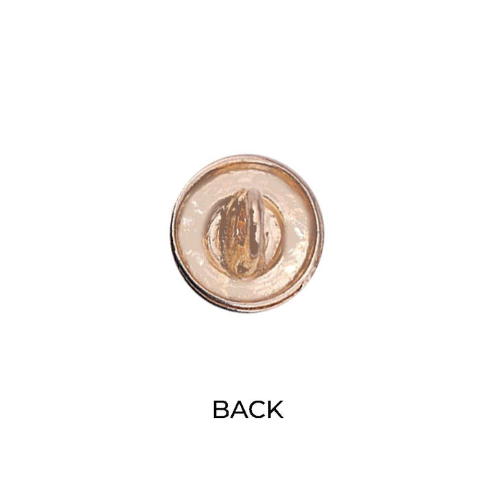 Beautiful 10mm (16L) Floral Design Enamel Colour Metal Buttons