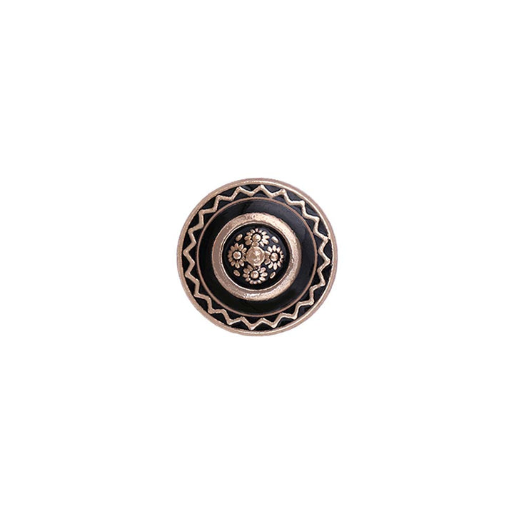 Beautiful 10mm (16L) Floral Design Enamel Colour Metal Buttons