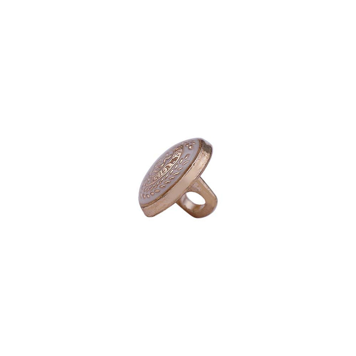 Designer Logo Round Shape Lamination Shirt/Kurta Metal Buttons