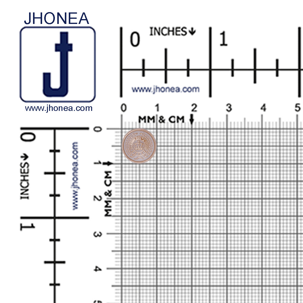 Designer Logo Round Shape Lamination Shirt/Kurta Metal Buttons
