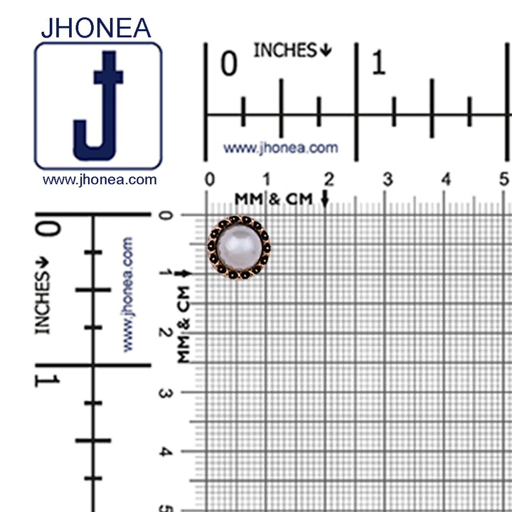 Designer Vintage Looking Antique Gold Pearl Metal Buttons