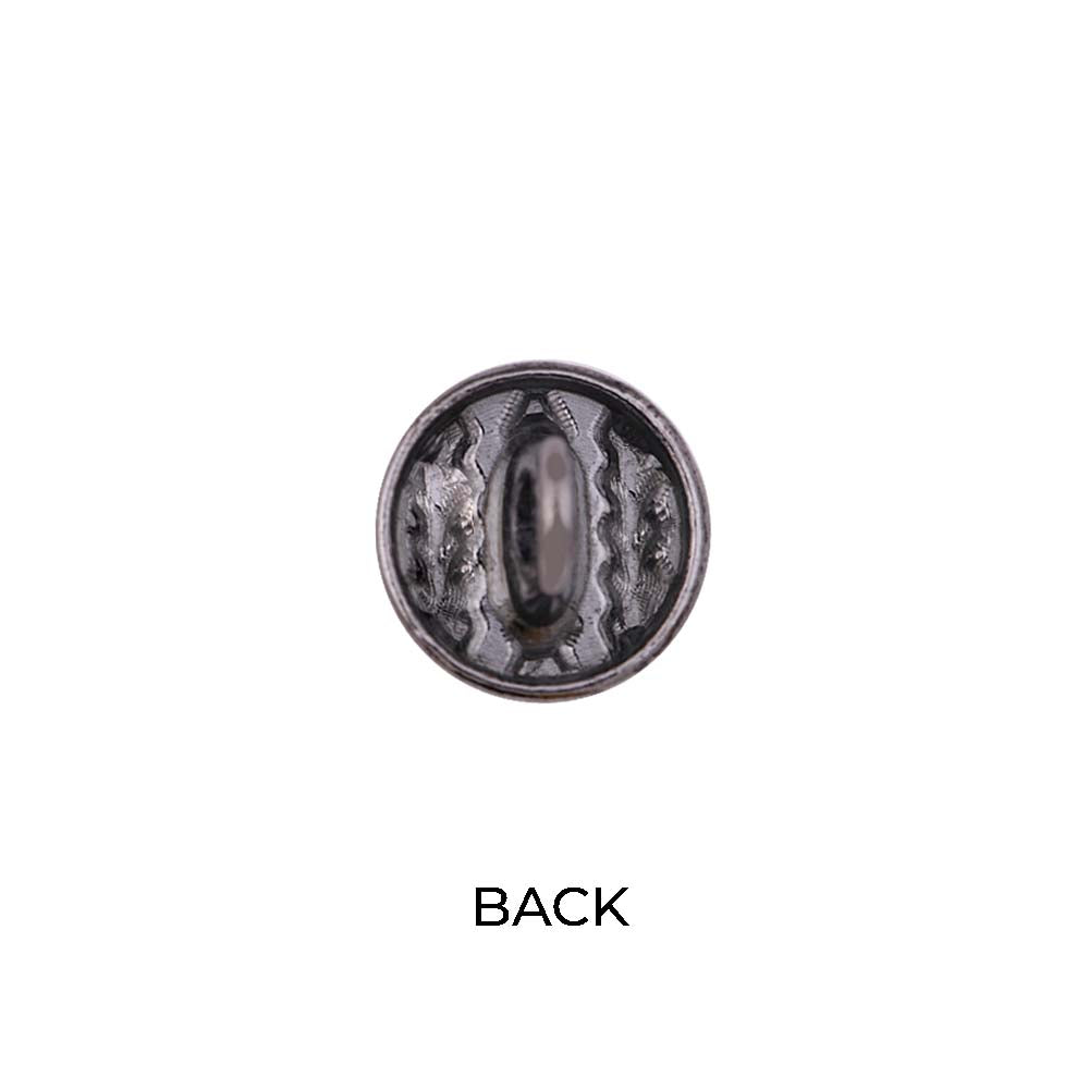 Classic Shiny Black Lamination Designer Metal Shirt/Kurta Buttons