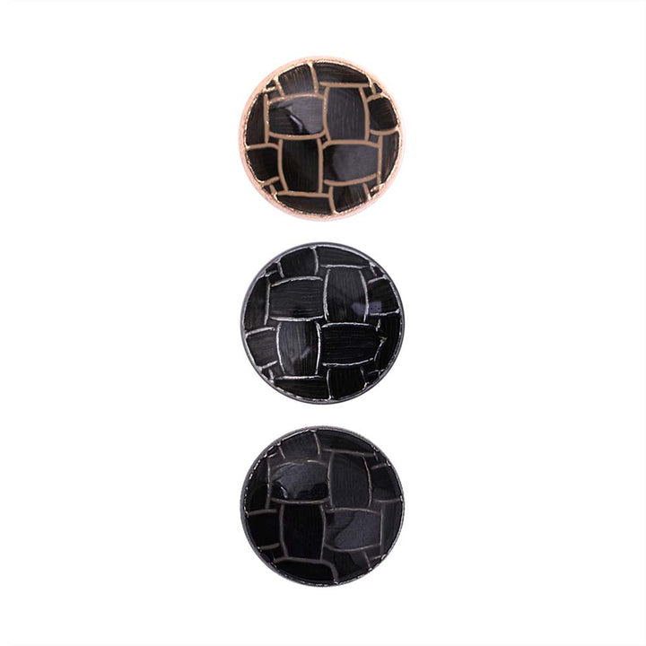 Western Style Round Shape Lamination Shirt/Kurta Metal Buttons
