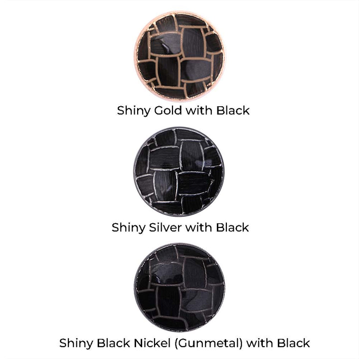 Western Style Round Shape Lamination Shirt/Kurta Metal Buttons