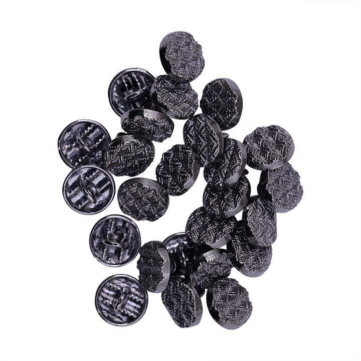 Round Shape Wavy Surface Engraved Design Kurta Metal Buttons