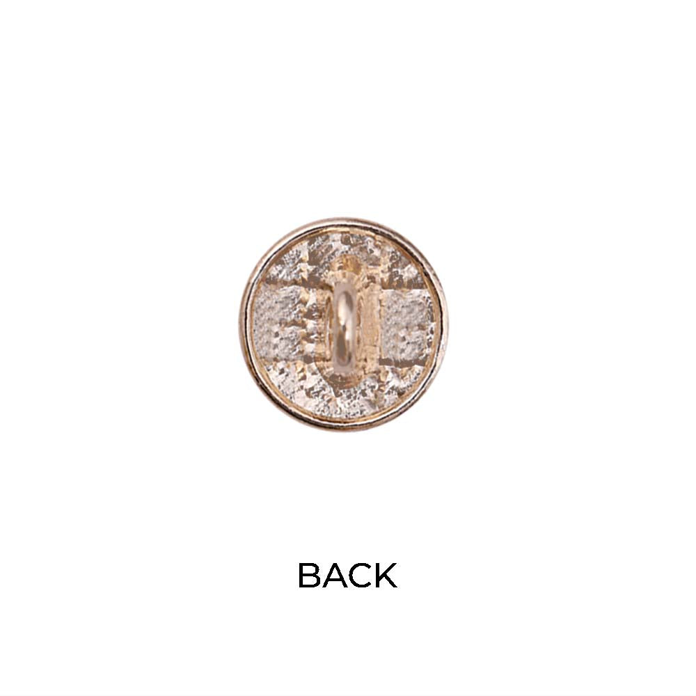 Designer Checks Engraved Loop Metal Buttons for Clothing