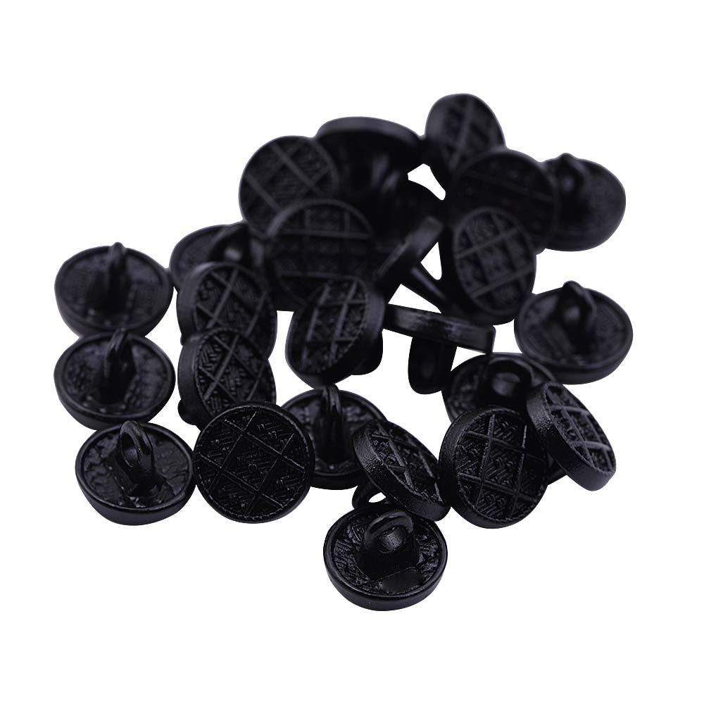 Designer Checks Engraved Loop Metal Buttons for Clothing