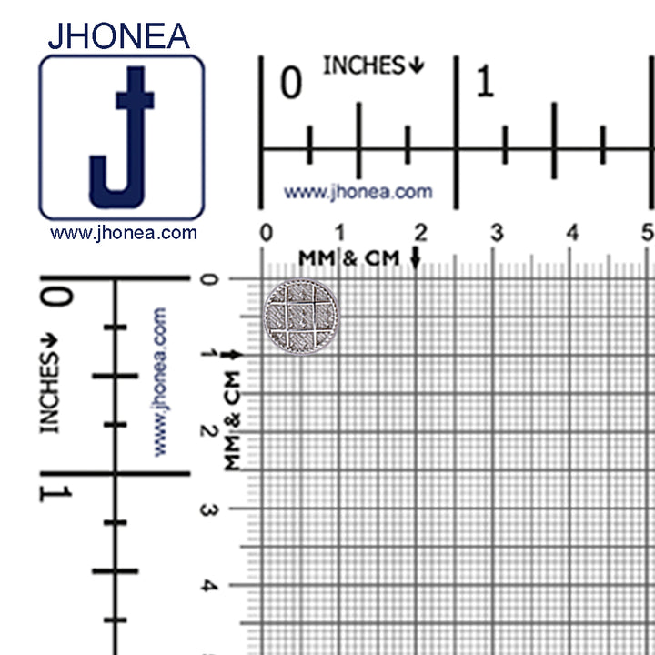 Designer Checks Engraved Loop Metal Buttons for Clothing