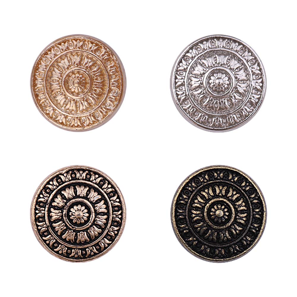 Designer Traditional Chakra Design Metal Buttons for Kurta/Kurtis