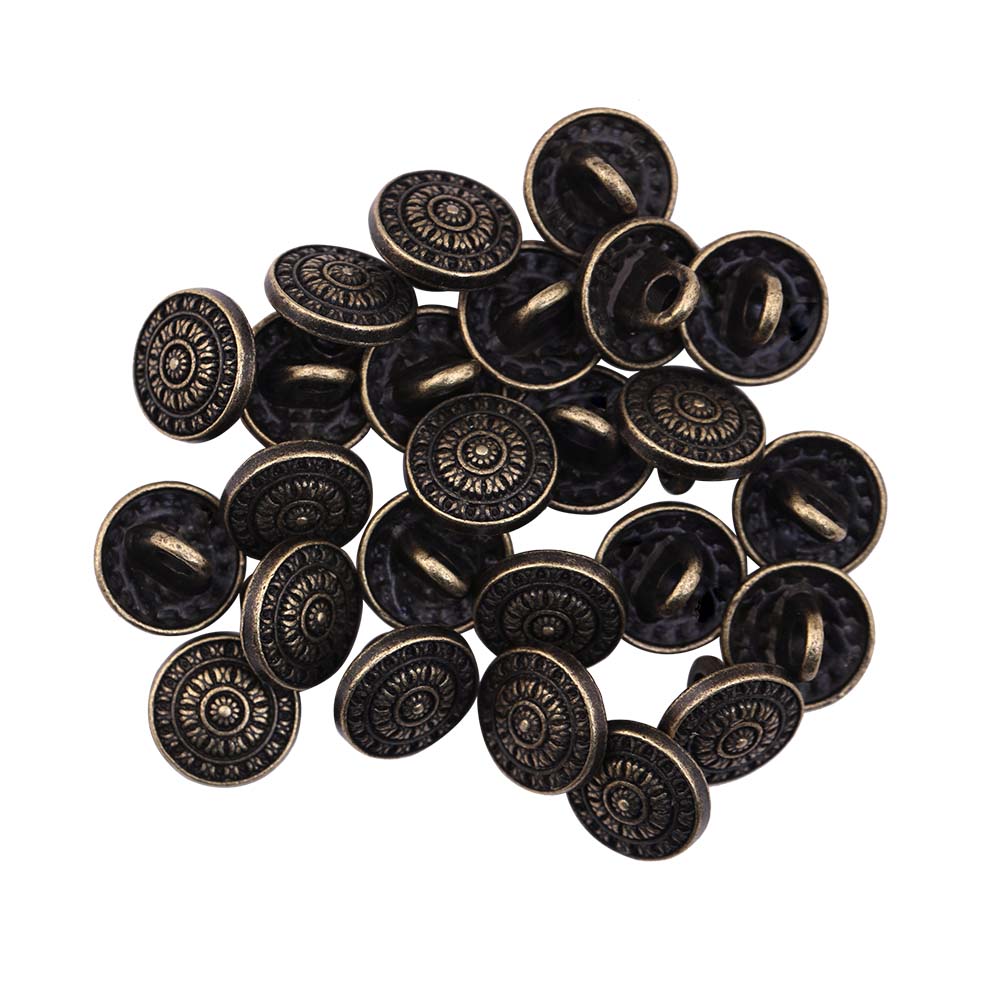 Designer Traditional Chakra Design Metal Buttons for Kurta/Kurtis