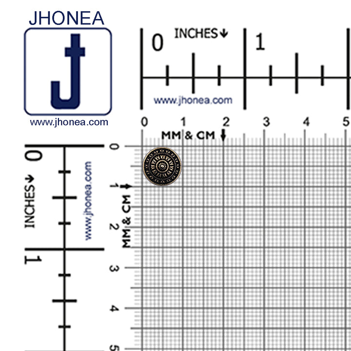 Designer Traditional Chakra Design Metal Buttons for Kurta/Kurtis