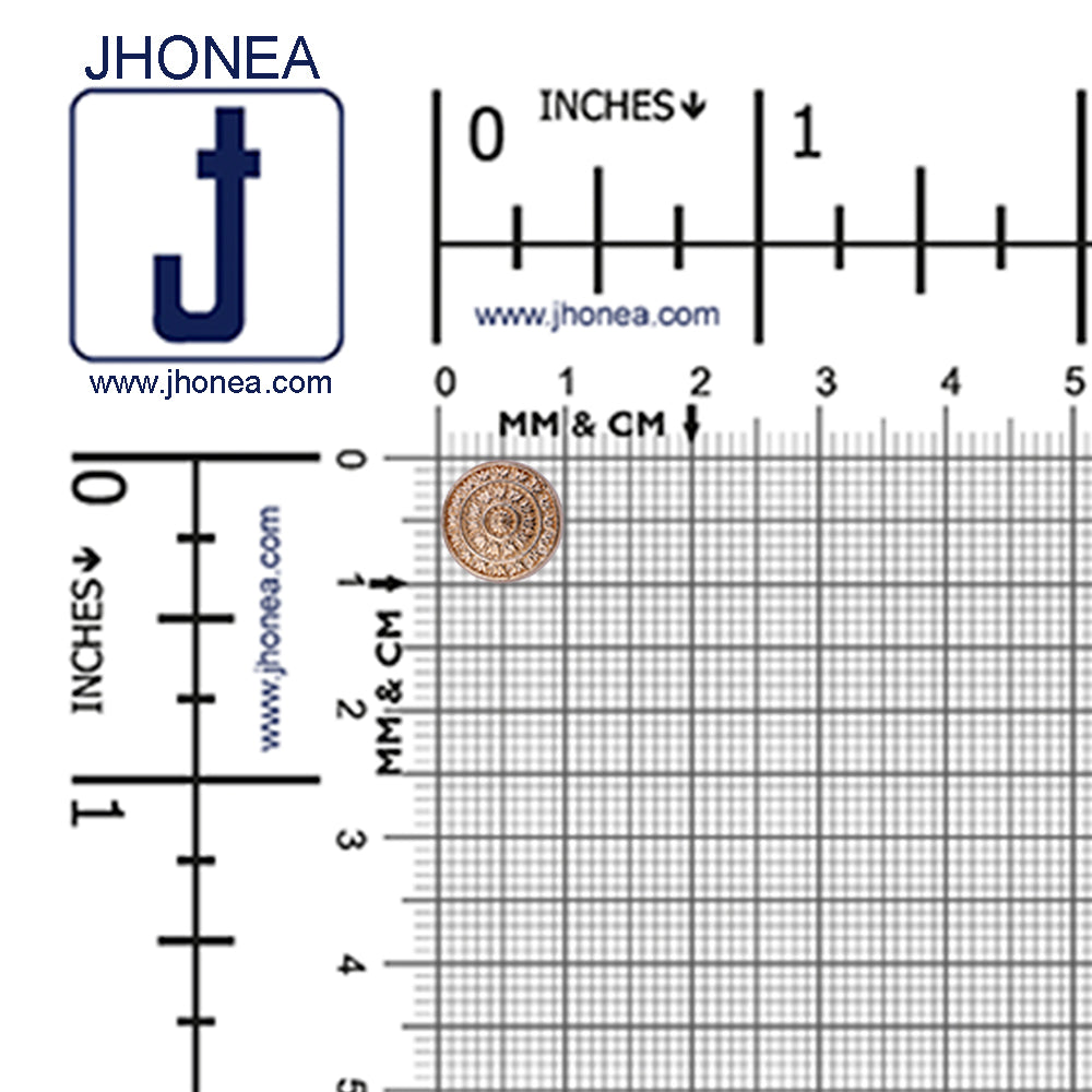 Designer Traditional Chakra Design Metal Buttons for Kurta/Kurtis