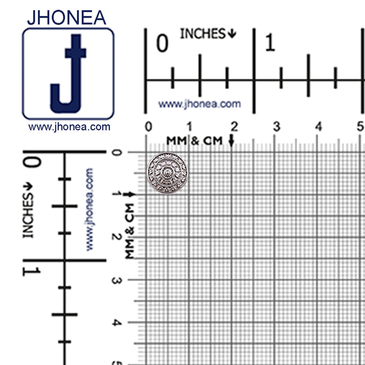 Designer Traditional Chakra Design Metal Buttons for Kurta/Kurtis