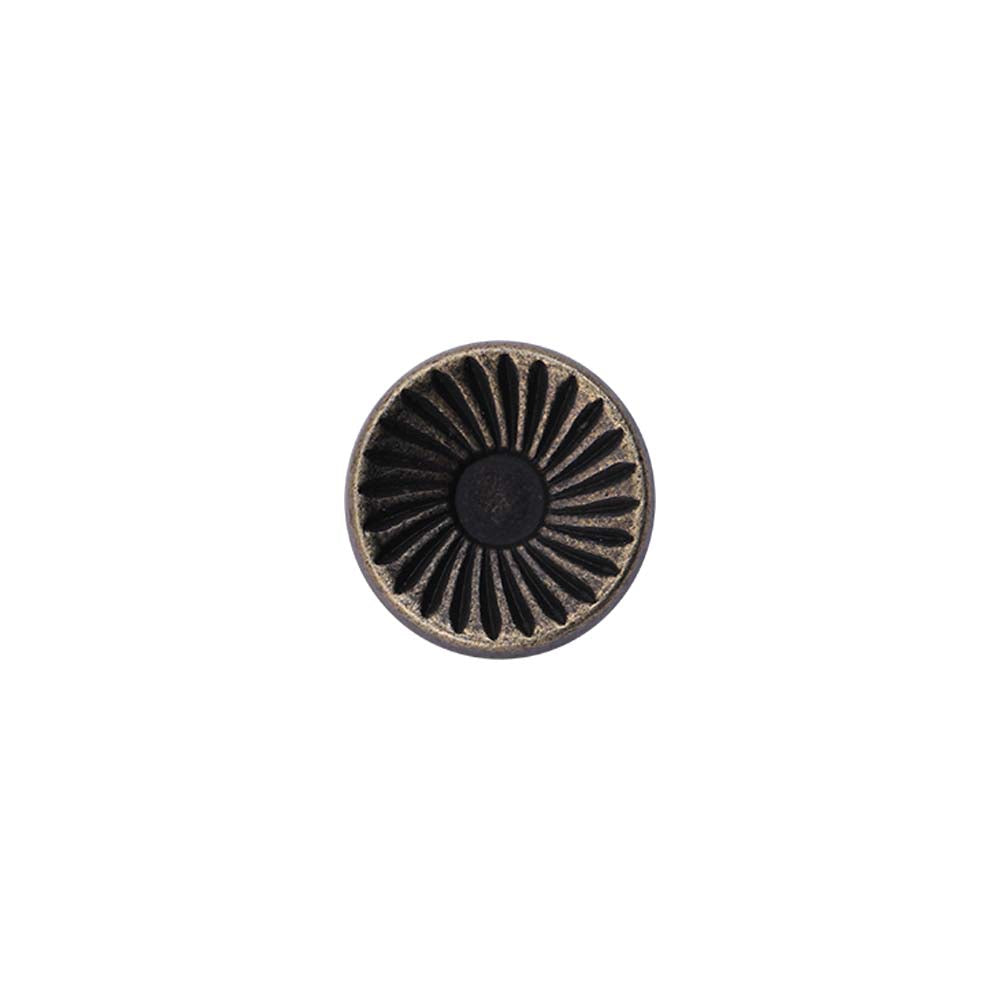 Hollow Surface Engraved Lines Western Style Metal Buttons