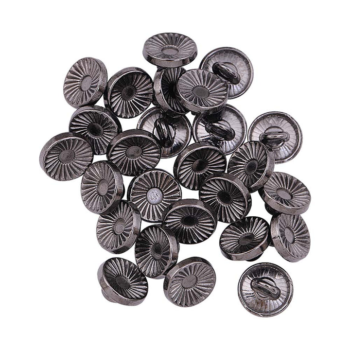 Hollow Surface Engraved Lines Western Style Metal Buttons