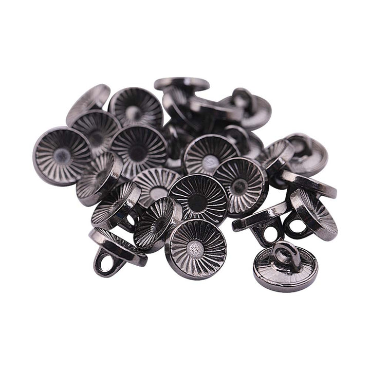 Hollow Surface Engraved Lines Western Style Metal Buttons