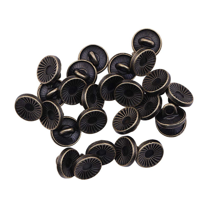 Hollow Surface Engraved Lines Western Style Metal Buttons