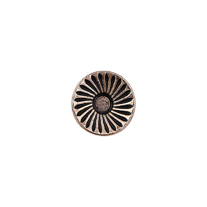 Hollow Surface Engraved Lines Western Style Metal Buttons