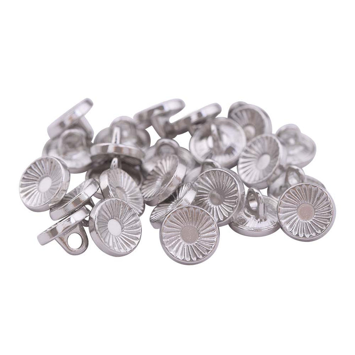 Hollow Surface Engraved Lines Western Style Metal Buttons