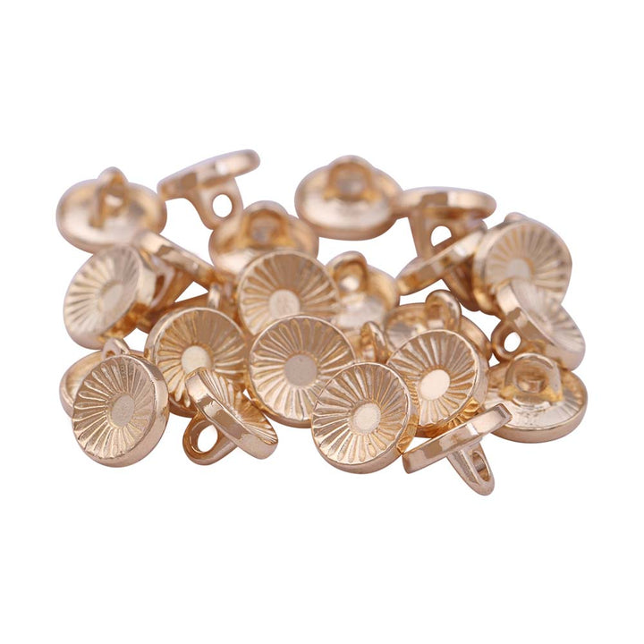 Hollow Surface Engraved Lines Western Style Metal Buttons