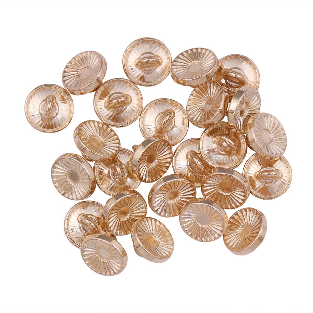 Hollow Surface Engraved Lines Western Style Metal Buttons