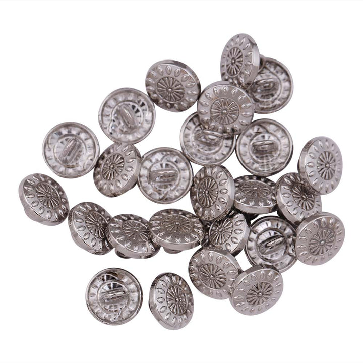10mm (16L) Designer Metal Buttons for Shirts/Kurtas