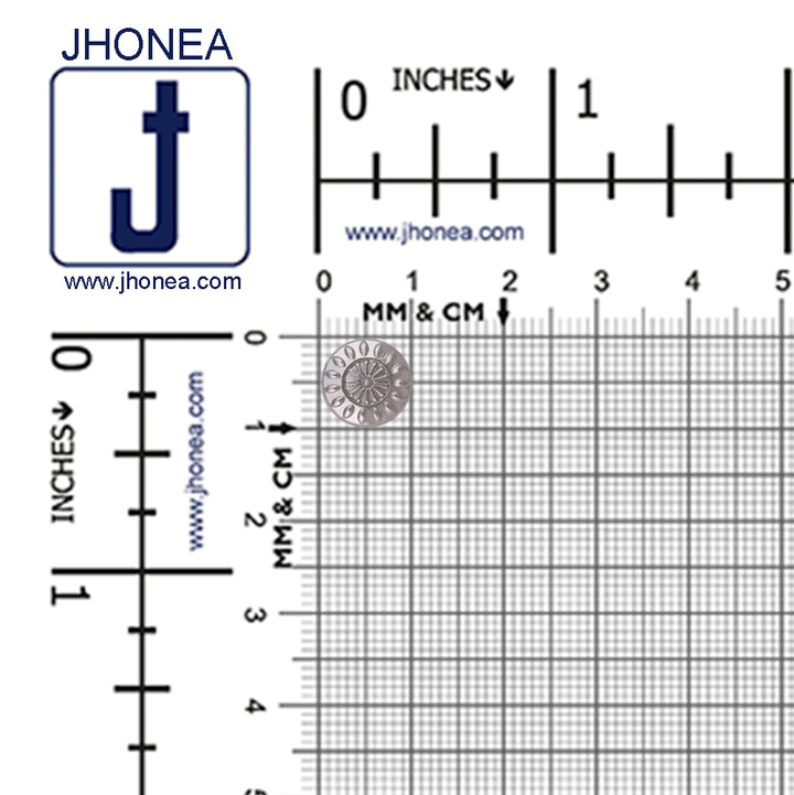 10mm (16L) Designer Metal Buttons for Shirts/Kurtas