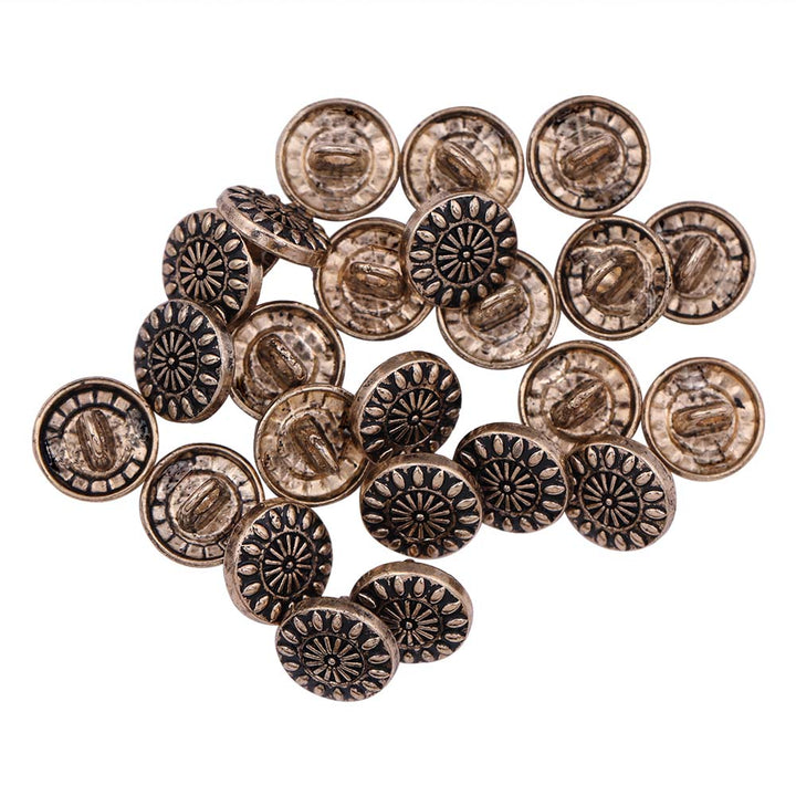 10mm (16L) Designer Metal Buttons for Shirts/Kurtas