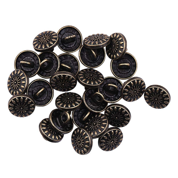10mm (16L) Designer Metal Buttons for Shirts/Kurtas
