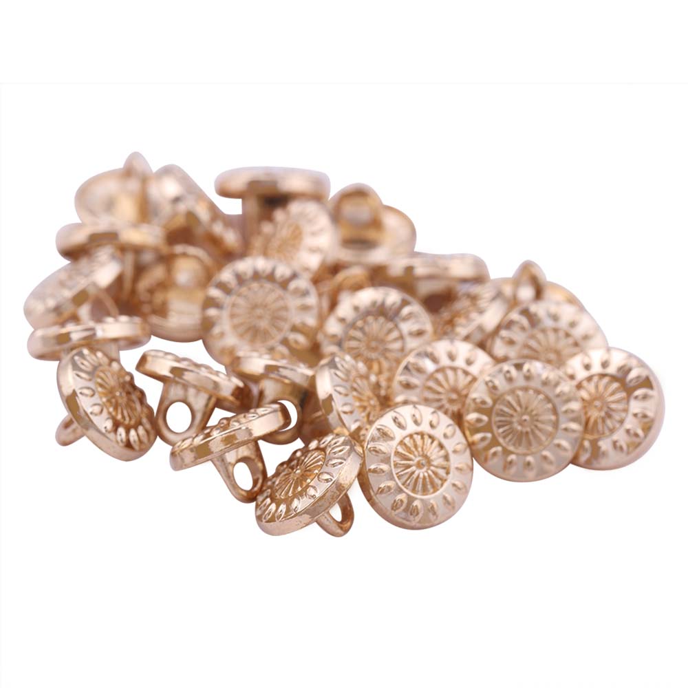 10mm (16L) Designer Metal Buttons for Shirts/Kurtas