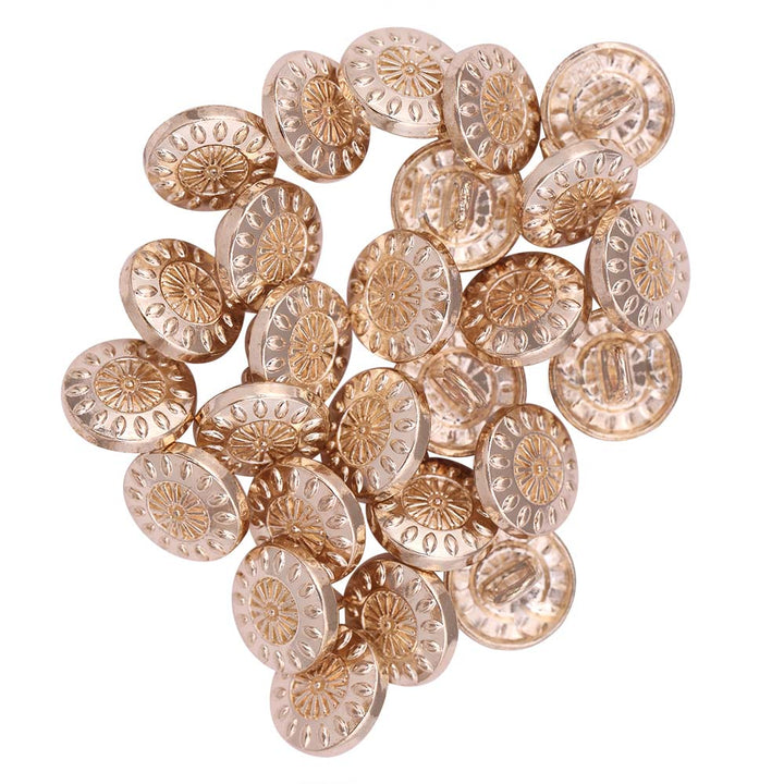 10mm (16L) Designer Metal Buttons for Shirts/Kurtas