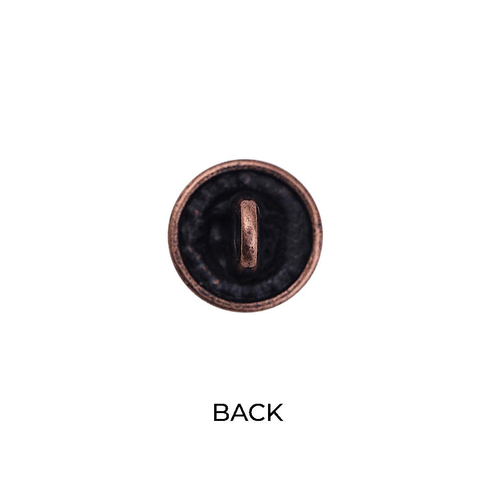 Round Rope Rim Design Rose Engraved Kurti Metal Buttons